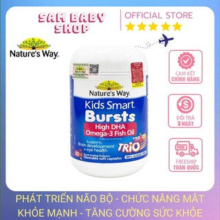 Nature's Way Kids Smart Omega 3 Fish Oil High DHA - Kẹo Dẻo Dầu Cá Dành Cho Trẻ Nhỏ - Hộp 60 Viên