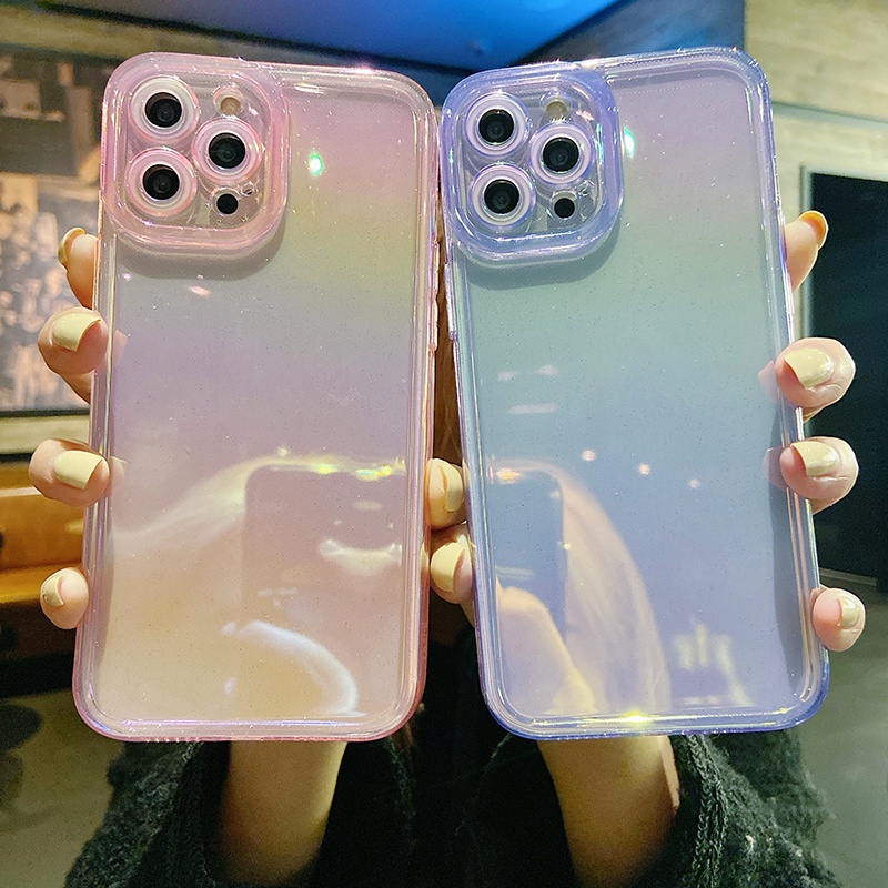 Ốp Điện Thoại Dẻo Trong Suốt Họa Tiết Bầu Trời Đầy Sao Cho iPhone 14 13 12 11 Pro Max XS XR X