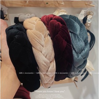  Silbi A Bờm tóc nhung Cài Tóc Nơ Nhung Hottrend Bờm Tết Nhung Mấn Đầu Nhung Bản To Cao Cấp 