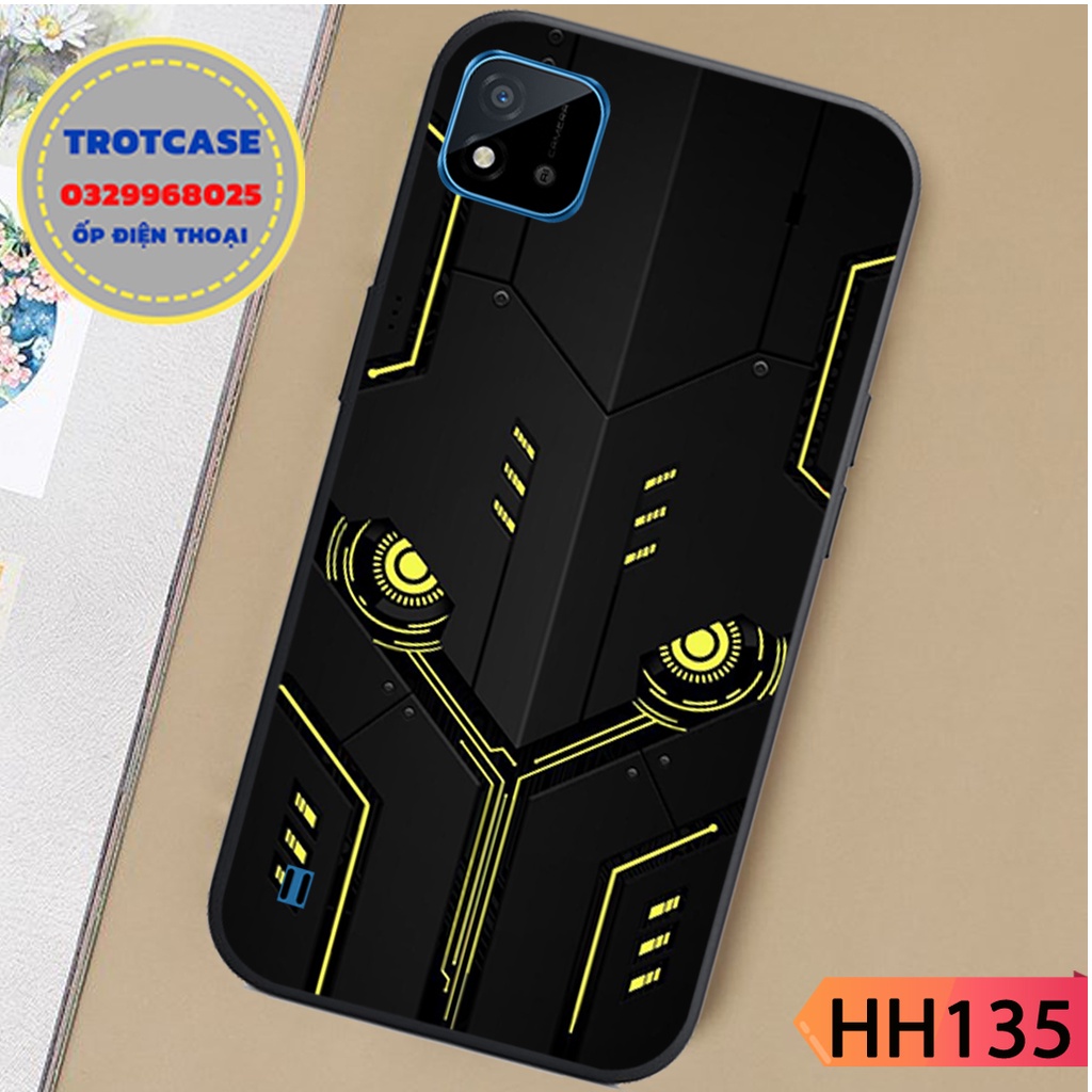 Ốp lưng điện thoại Oppo Realme C11 - C12 - C15 - C20 - in hình nhiều màu vân kẻ và chữ V siêu đẹp