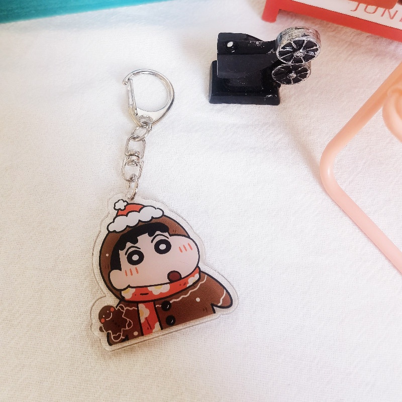 Móc Khóa Hình Cậu Bé Bút Chì Hoạt Hình Bằng Acrylic Sáng Tạo