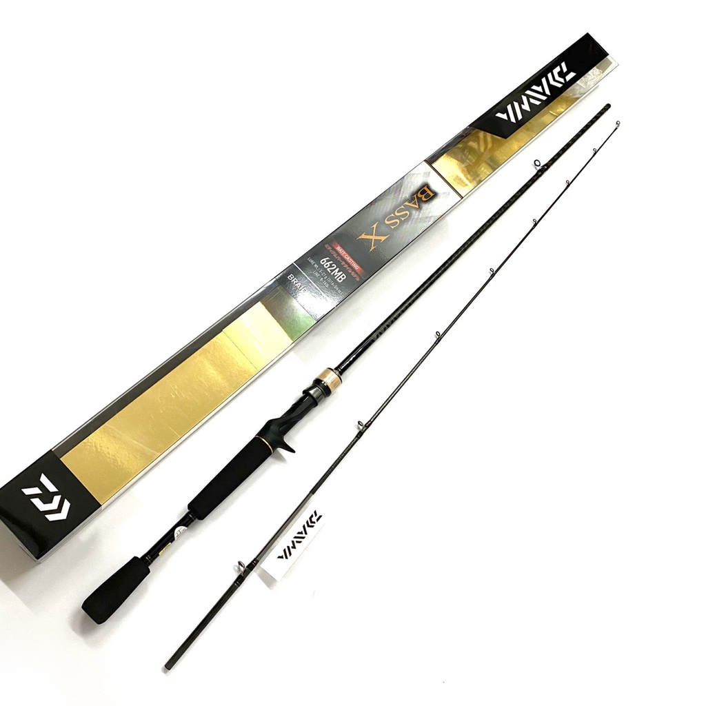 CẦN CÂU MÁY NGANG DAIWA BASS X 2019 ( #662MB-Y #672MHB - Y #722MHB-Y ) CHÍNH HÃNG.