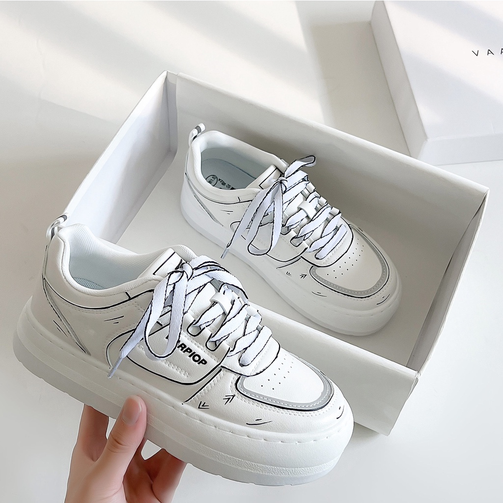 Giày Thể Thao Đế Dày Thoáng Khí Phong Cách Nhật Bản Thời Trang Cho Nữ