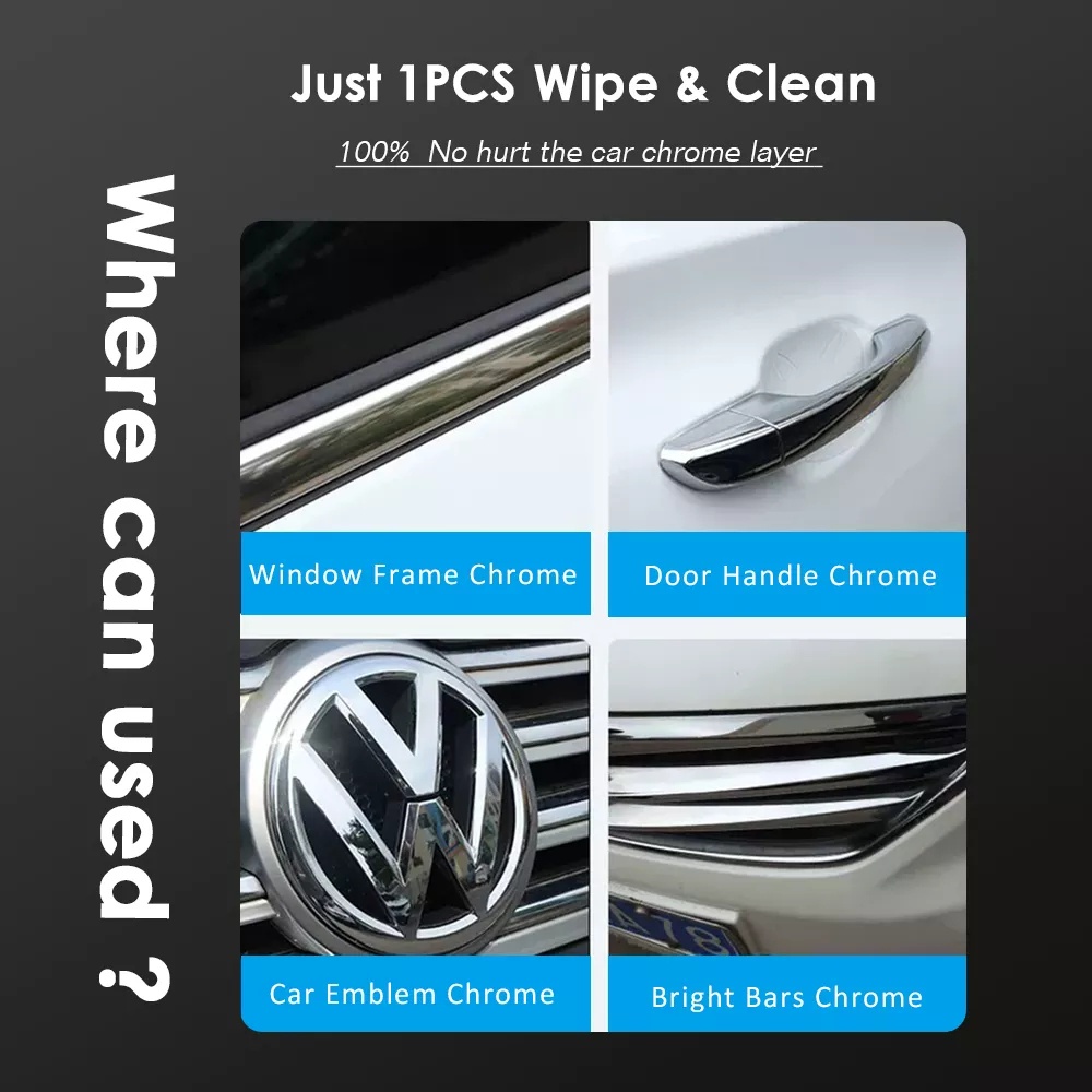 Mút Vệ Sinh Xe Hơi Mạ Chrome Chống Trầy Xước Tái Sử Dụng Tiện Lợi