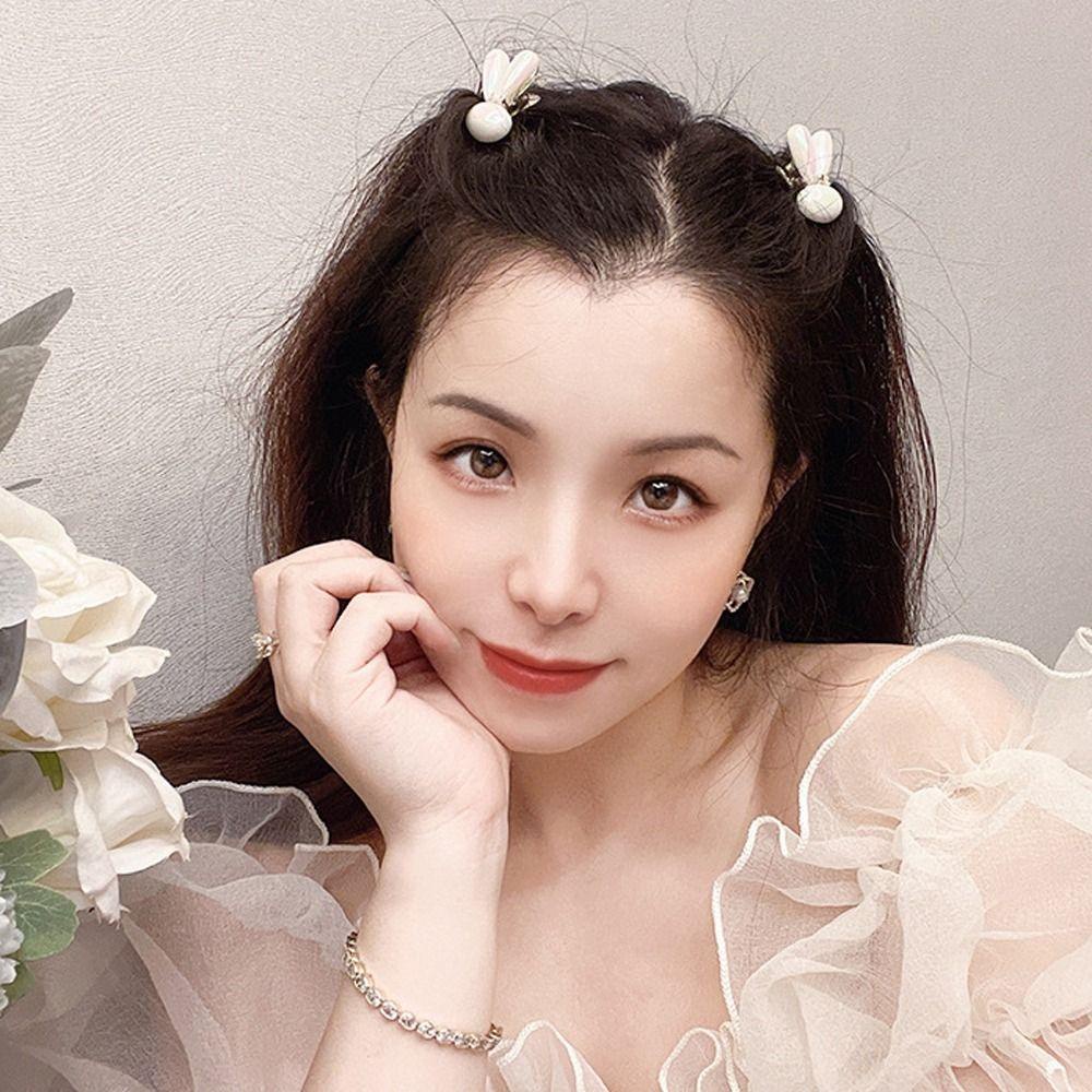 1 Kẹp Tóc Hình Thỏ Lấp Lánh Thời Trang Cho Nữ WMES15H