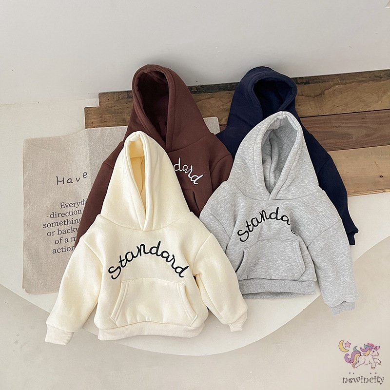Áo Hoodie In Chữ Phong Cách Hàn Quốc Cho Bé