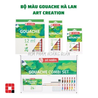 Các bộ màu gouache / goát hà lan - art creation 12/24 màu