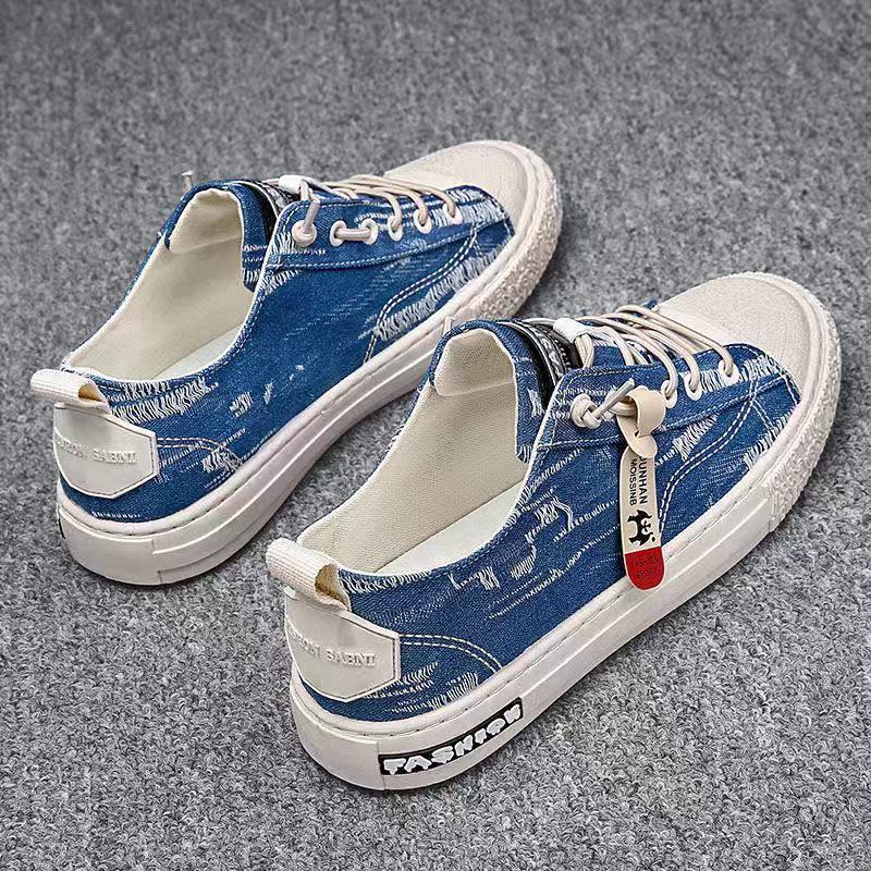Giày Thể Thao Vải Canvas Thoáng Khí Thời Trang Xuân Hè Phong Cách Hàn Quốc Mới Cho Nam