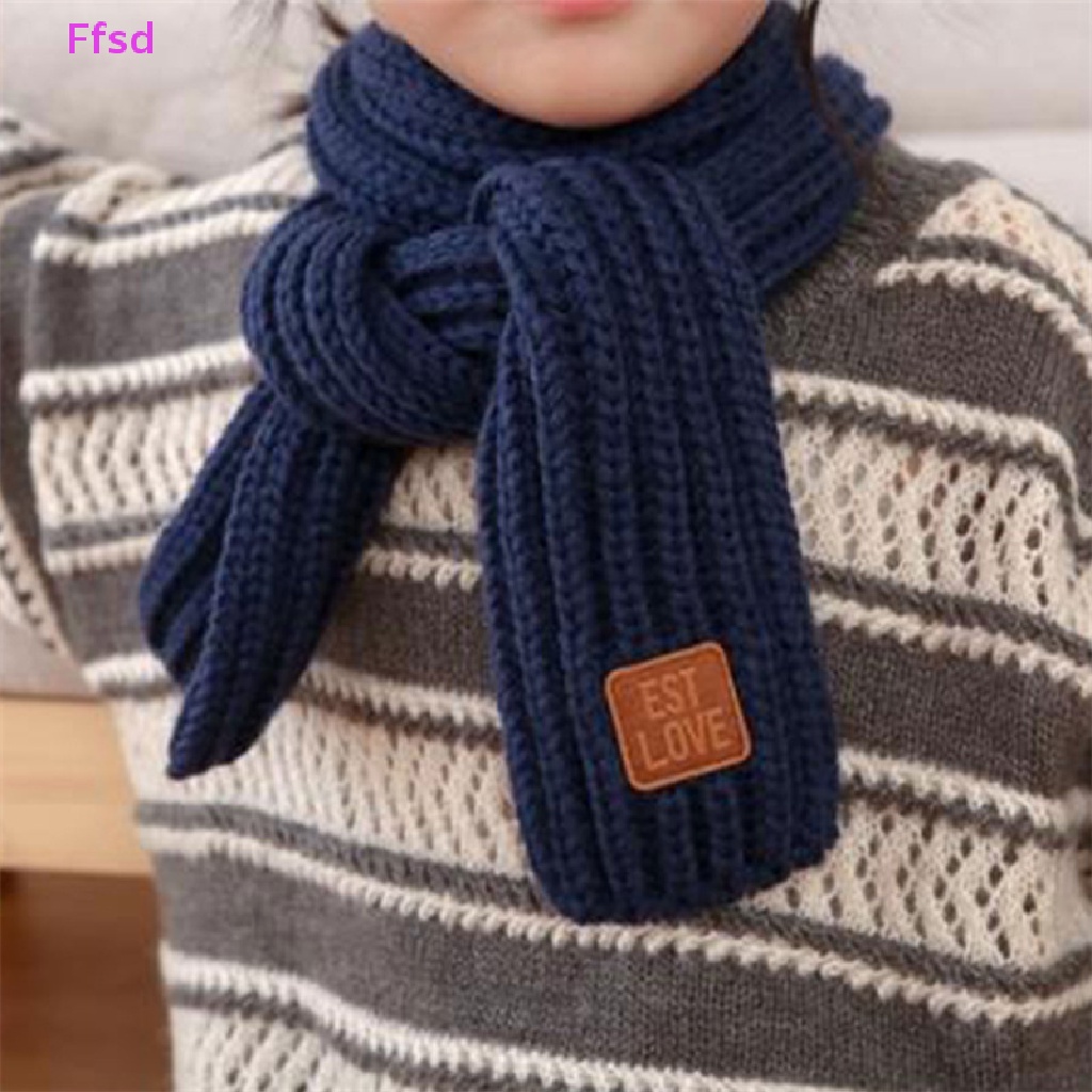 {Ffsd} Khăn Quàng Cổ Đan Len Mềm Mại Giữ Nhiệt Mùa Đông 2022 Cho Bé Trai Và Bé Gái * Bán Chạy