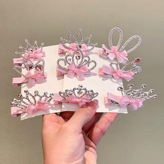 Kẹp tóc nơ vương miện trẻ em