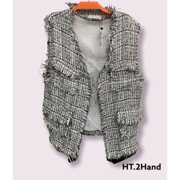 Áo gile dạ tweed 2hand