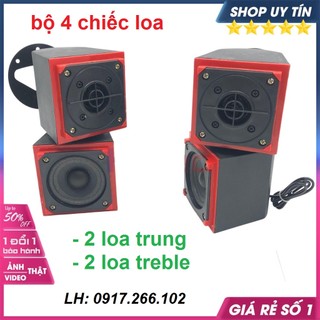 Bộ 2 loa mid - 2 loa treble hỗ trợ tăng cường tiếng treble, mid thumper at - 929. 4 chiếc loa treble rời