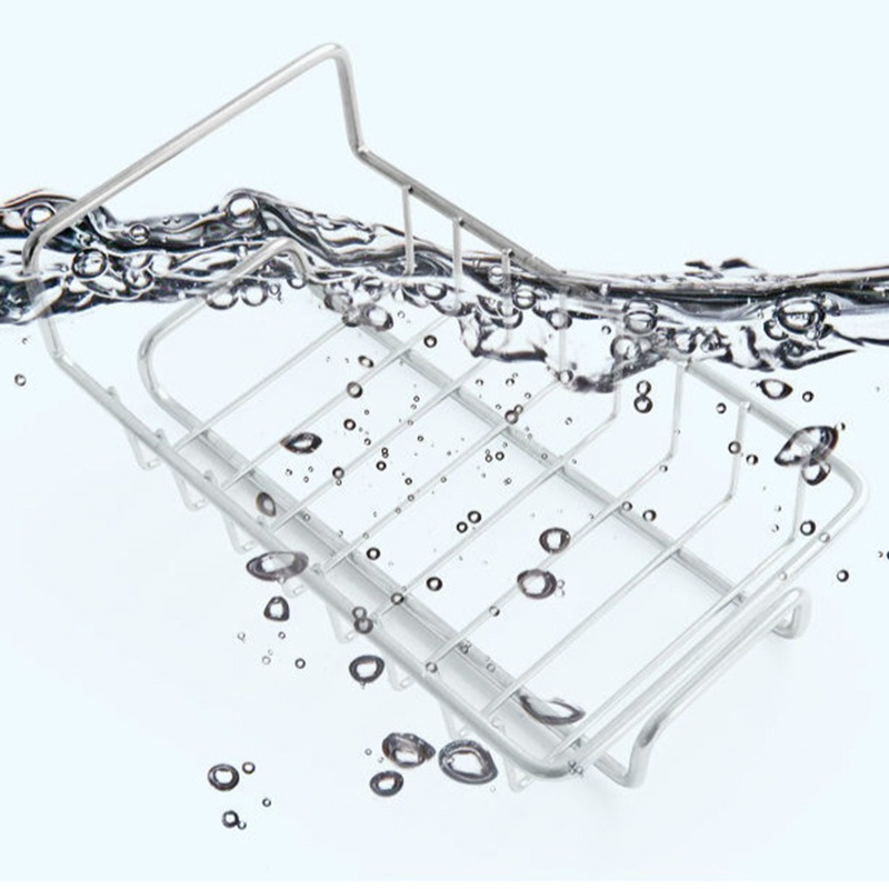 Giá Đỡ Xà Phòng / Miếng Rửa Chén Gắn Bồn Rửa Chén Ráo Nước Tùy Chỉnh Tiện Dụng Cho