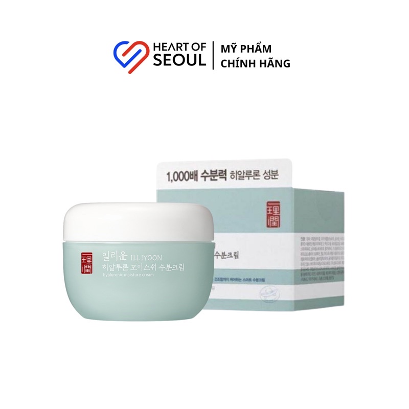Kem dưỡng ẩm cấp nước ILLIYOON Hyaluronic Moisture Cream 100ml (Bill Hàn)