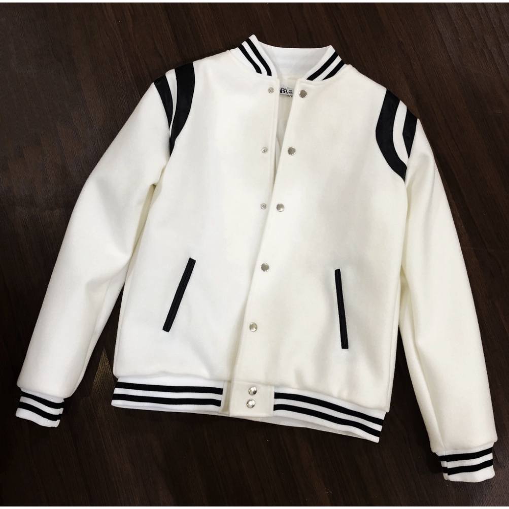 Áo Bomber Teddy Chất Dạ Gai cứng cáp thiết kế Khoác Ngoài trang điểm Nam BTC26