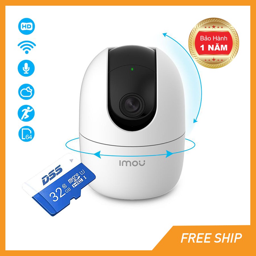 [Hàng Xịn] Camera Dahua IP Wifi Quay Quét 2.0MP IPC-A22EP-IMOU
