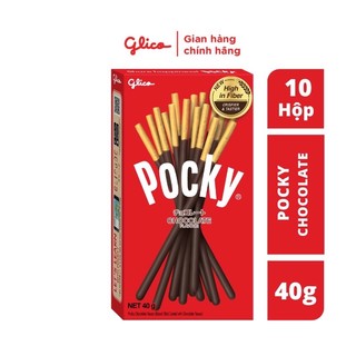 Combo 10 hộp bánh Pocky vị socola 40g Thái Lan