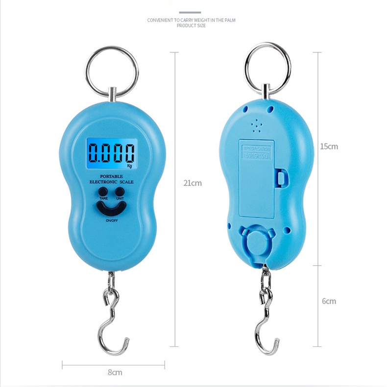 Cân điện tử Bella925 cân cầm tay dùng cân hành lý hay cân đi chợ 50kg màu ngẫu nhiên