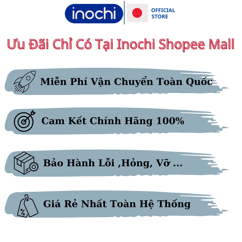 Thùng Rác Nhựa Đạp Chân 10 Lít inochi Nhật Làm Sọt Rác Văn Phòng Gia Đình