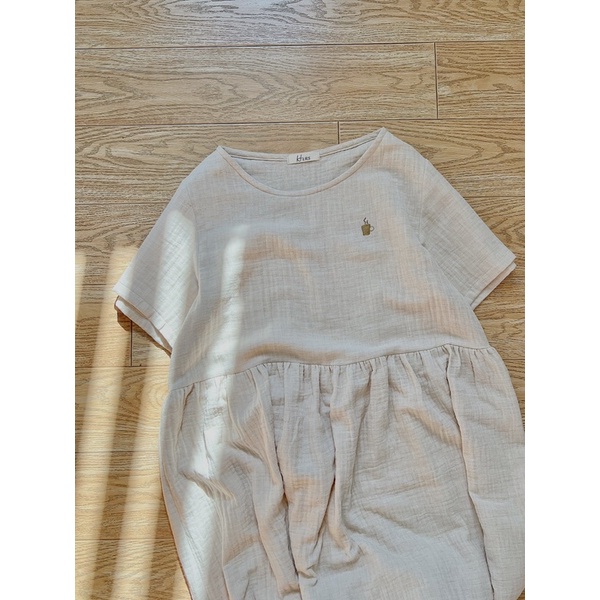 HERS - Đầm babydoll muslin múi tiu