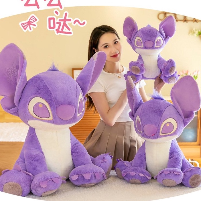 Gấu bông stitch tím , thú nhồi bông Stitch màu tím pastel dễ thương nhiều kích cỡ stitch hottrend 2022