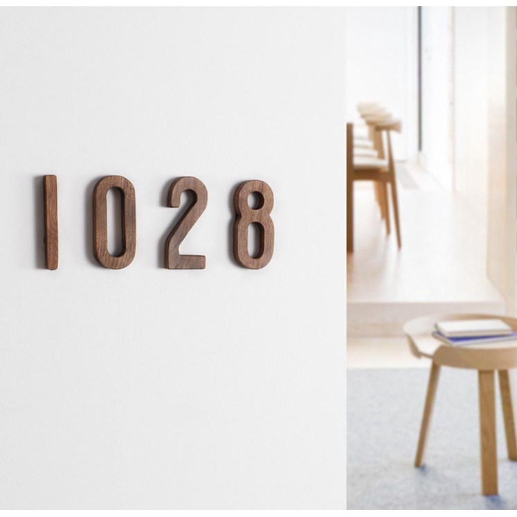 Chữ gỗ trang trí siêu đẹp , màu đậm, size 7,8cm - có băng dinh sẵn