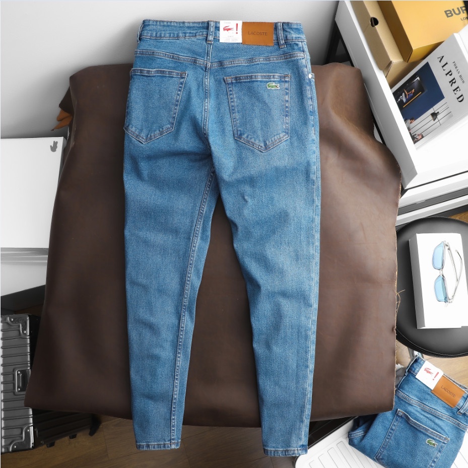 Quần jean dài nam chất vải dày dặn, tone màu nguyên bản form slim fit tôn dáng CX004