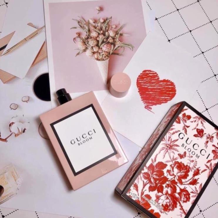 Nước Hoa Nữ Gucci Bloom Hồng 100ml - Nước Hoa Gucci Bloom màu Hồng mùi thơm tiểu thư.