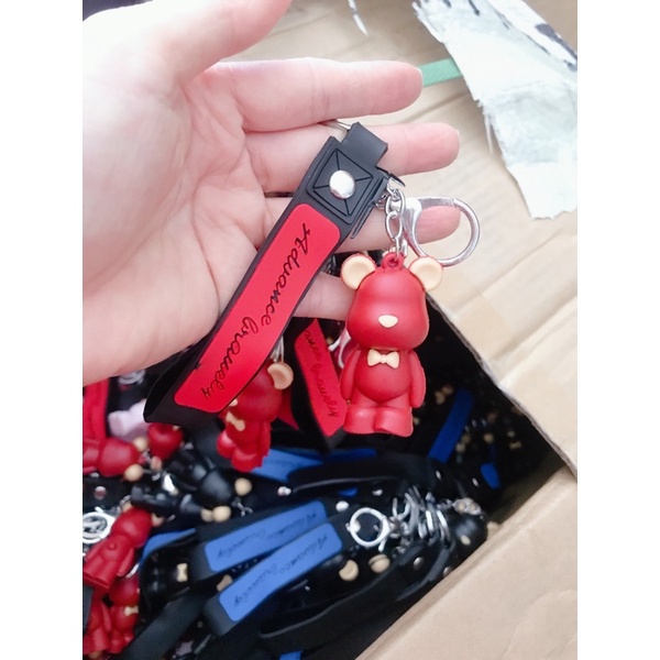 Sỉ 10 móc khoá gấu có dây