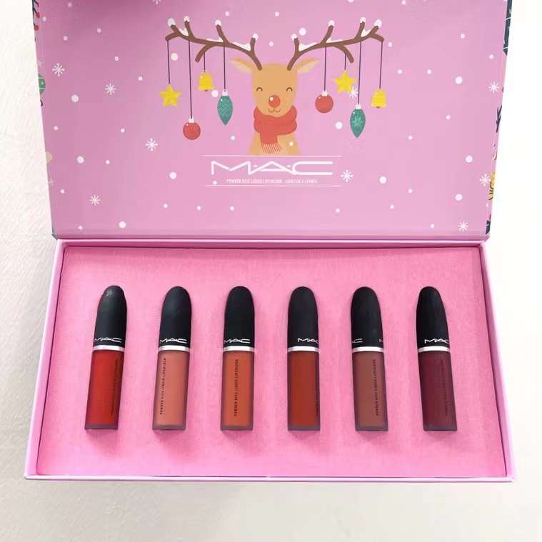 Set 6 Son Môi MAC Phong Cách Giáng Sinh Độc Đáo