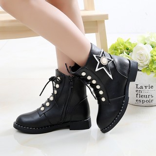 Bốt Bé Gái đính hạt - Giày Boot Cao Cổ Cho Bé Gái Sành Điệu Size đại từ 27-38