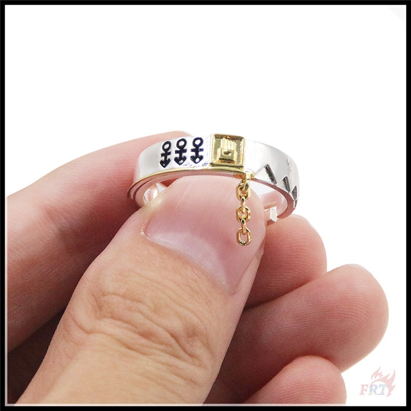 ☀ Nhẫn Điều Chỉnh Được Phong Cách Jojo 'S Bizarre Adventure ☀ 1 Nhẫn Hợp Kim Phong Cách Anime