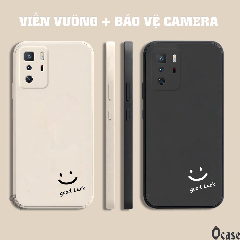 Ốp lưng  Xiaomi Redmi Note 10 Pro 5g / Poco X3 GT in hình mặt cười may mắn cạnh viền vuông có bảo vệ camera