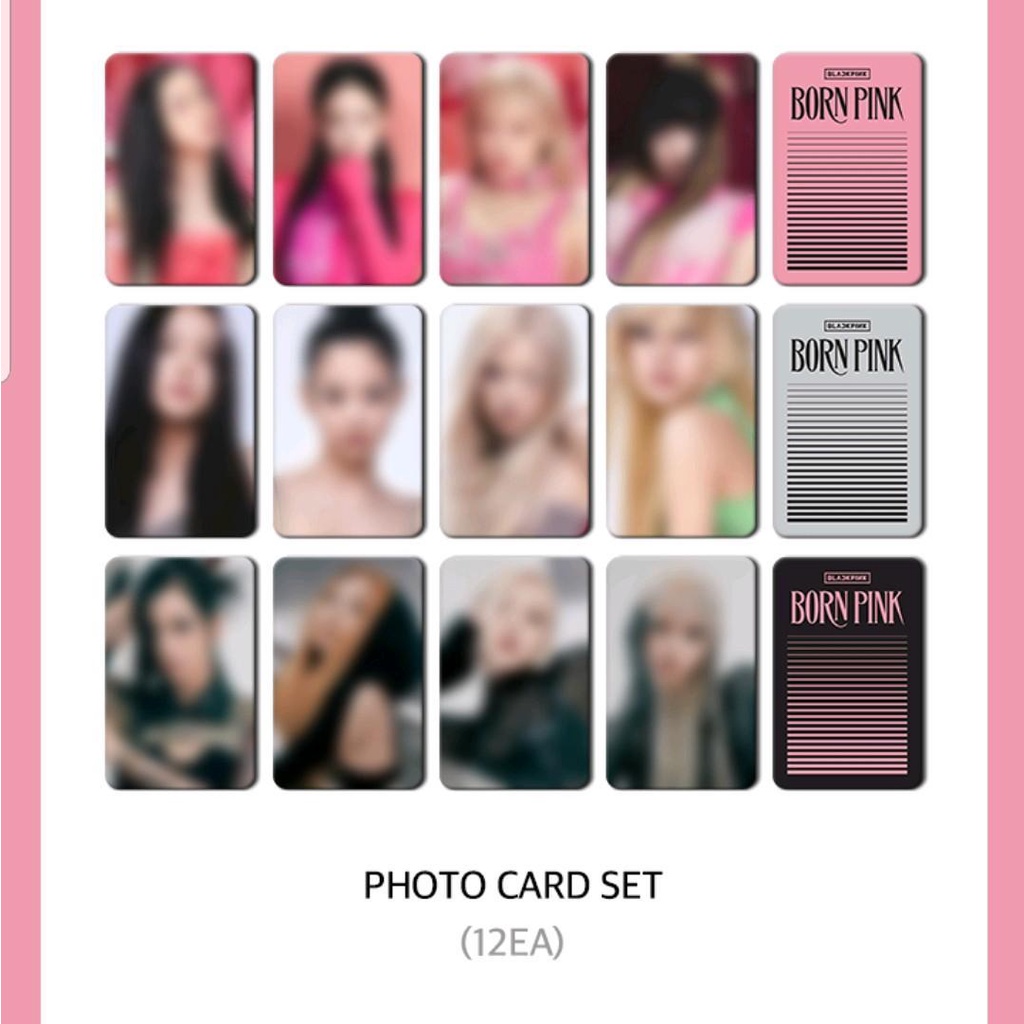 BLACKPINK LYRICS CARD + PHOTOCARD SET
