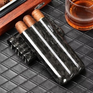 Bao đựng cigar Carbon 3 điếu