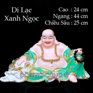 Tượng phật di lạc áo xanh cao cấp