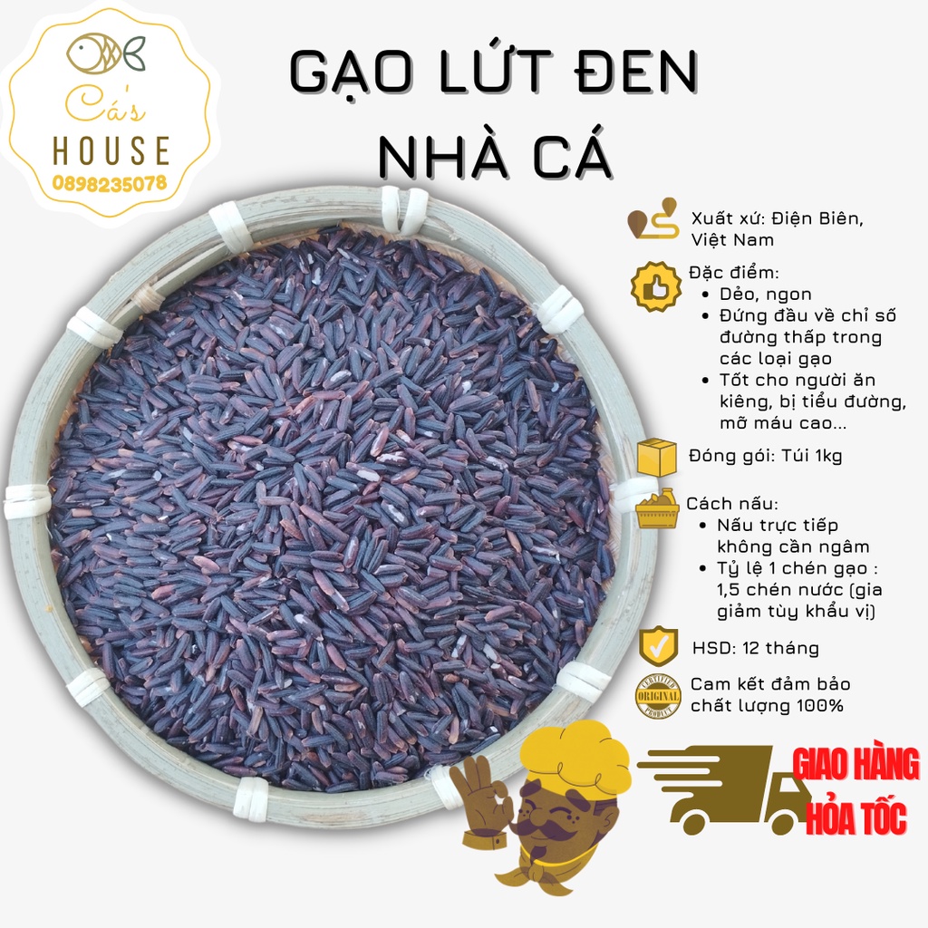 Gạo Lứt Đen Gạo Lứt Tím Than Nhà Cá Dẻo Thơm Ngon Tốt Cho Sức Khỏe
