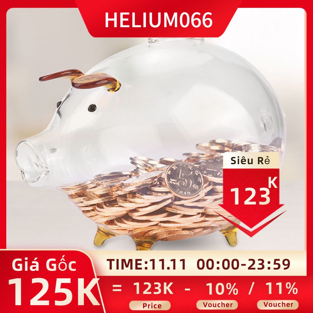 Ống Heo Tiết Kiệm Tiền Đáng Yêu Dành Cho Trẻ Helium066