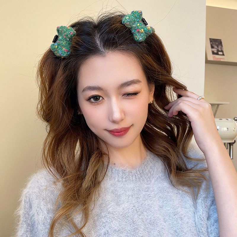 Kẹp Tóc Hình Nơ Nhỏ Xinh Xắn Phong Cách Hàn Quốc Dễ Thương