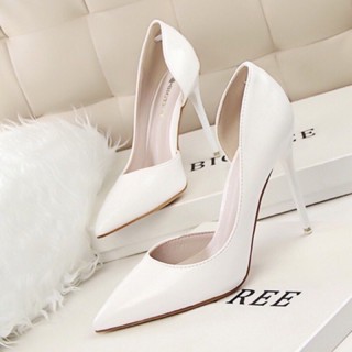 ( BIGSIZE 34-42) Giày Dép Cao Gót Hở Eo bít mũi, Gót Nhọn 7P, 9P ( đế đỏ) - Hàng VNXK Cao Cấp - Full Size 34-42