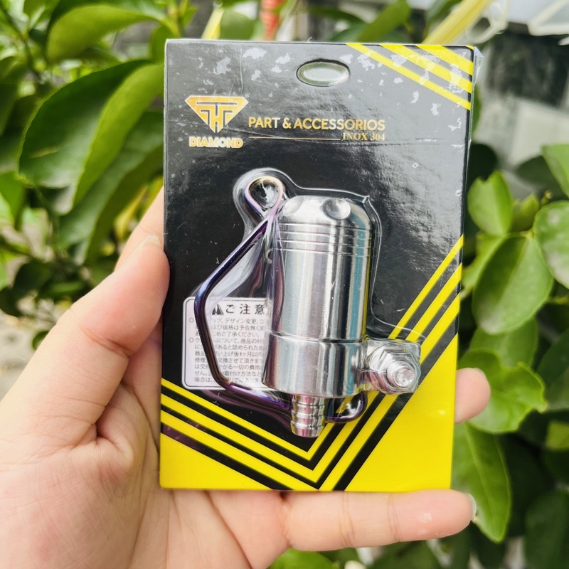 [Tặng gọng dầu] Bình dầu CNC inox 304 cho xe máy (Sonic, Satria, Ex150, Ex155)
