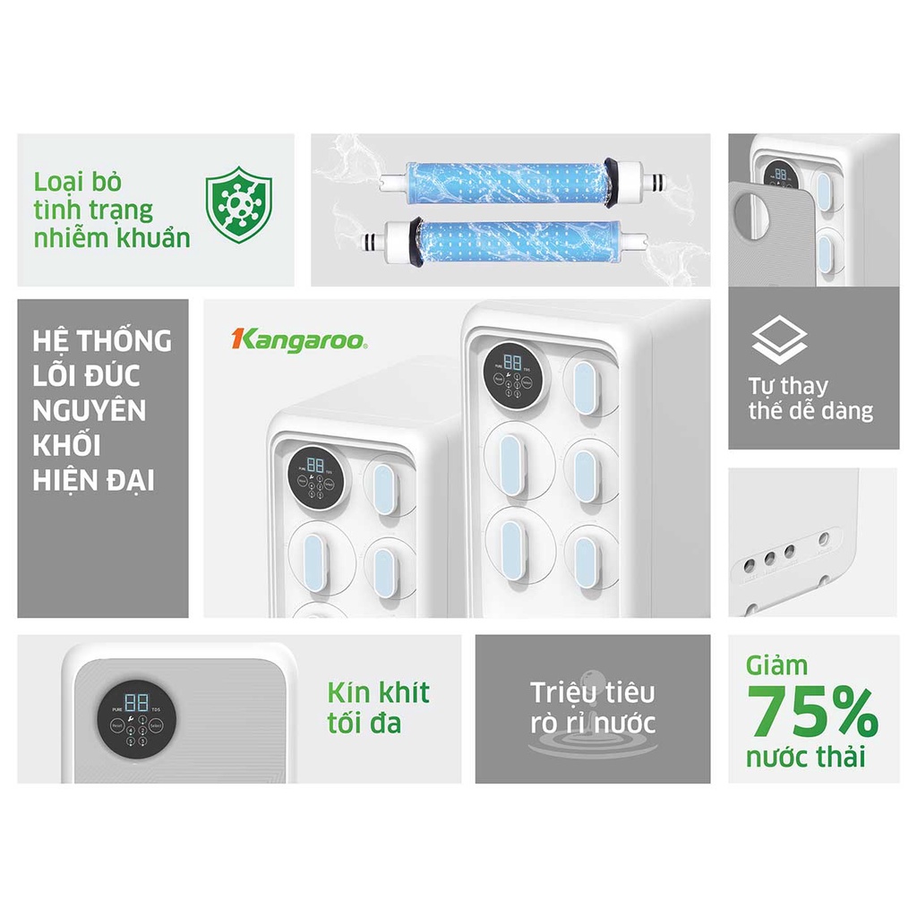 Máy lọc nước Kangaroo Hydrogen KG400HU DEMEN