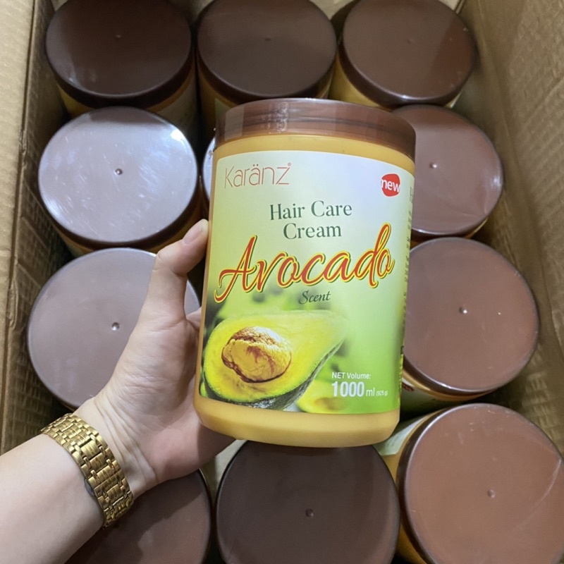 Chất Kem hấp ủ bơ siêu mềm mượt phục hồi tóc hư tổn Karanz 1000ml