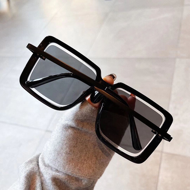 Kính Mát Gọng Vuông Bản Lớn Nhiều Màu Sắc Thời Trang Cho Nam Nữ PTQ 2022