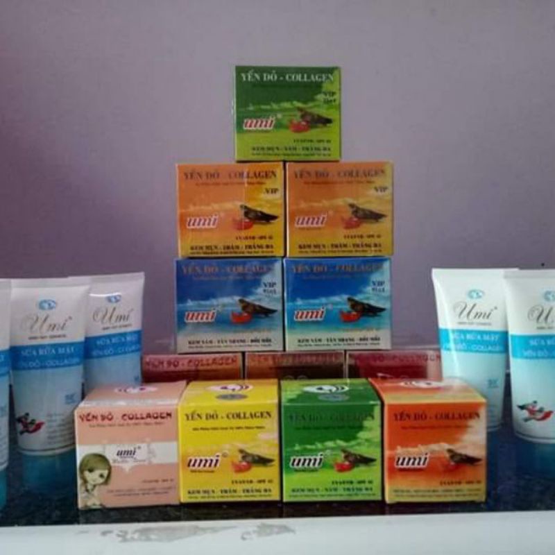 Kem dưỡng trắng da umi yến đỏ collagen các loại- Hàng chuẩn