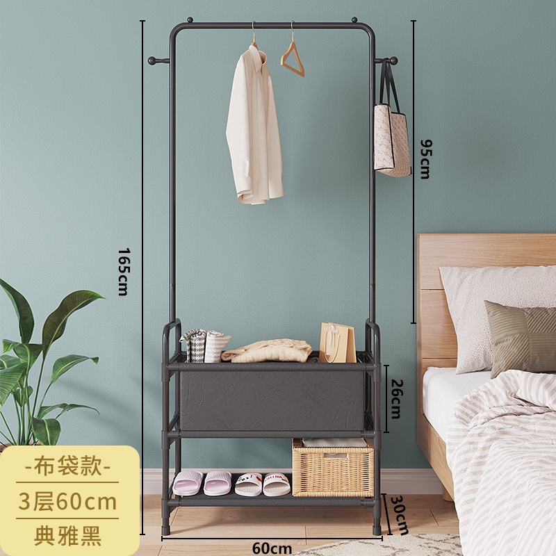 Kệ treo quần áo 3 Tầng Có Ngăn,Giá treo quần áo các loại khung kim loại nhập khẩu