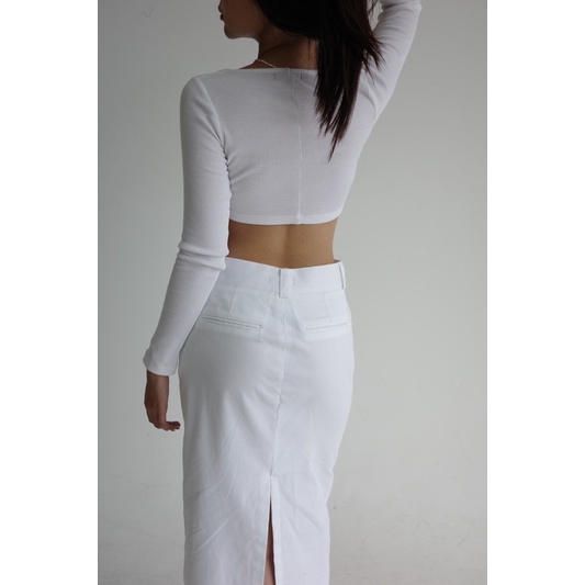 Chân váy dài Slit Long Skirt Tekda