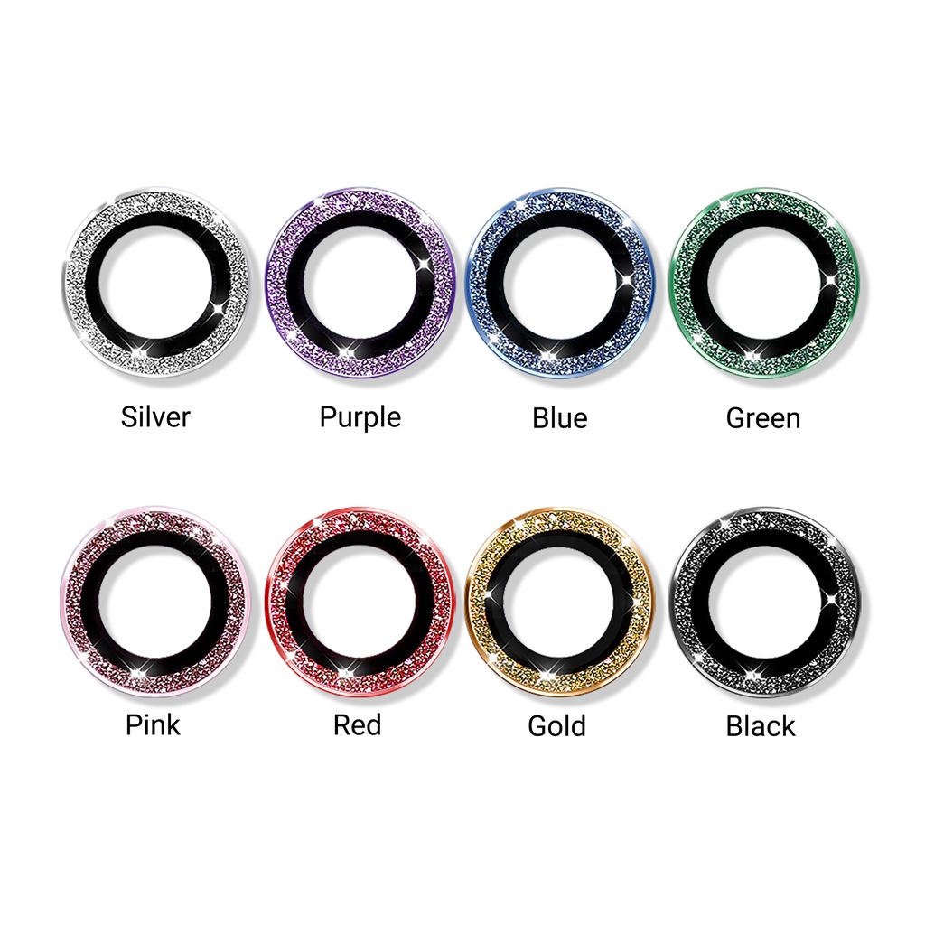 Kính cường lực iphone viền kim tuyến bảo vệ Camera 6/6plus/6s/6splus/7/7plus/8/8plus/x/xs/11/12/13/14/pro/max/promax