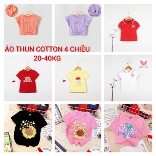 ÁO THUN COTTON CO GIÃN BÉ GÁI HAIVANCO cho bé từ 20 đến 40 kg mềm mại và thoáng mát đi học đi chơi đều đẹp