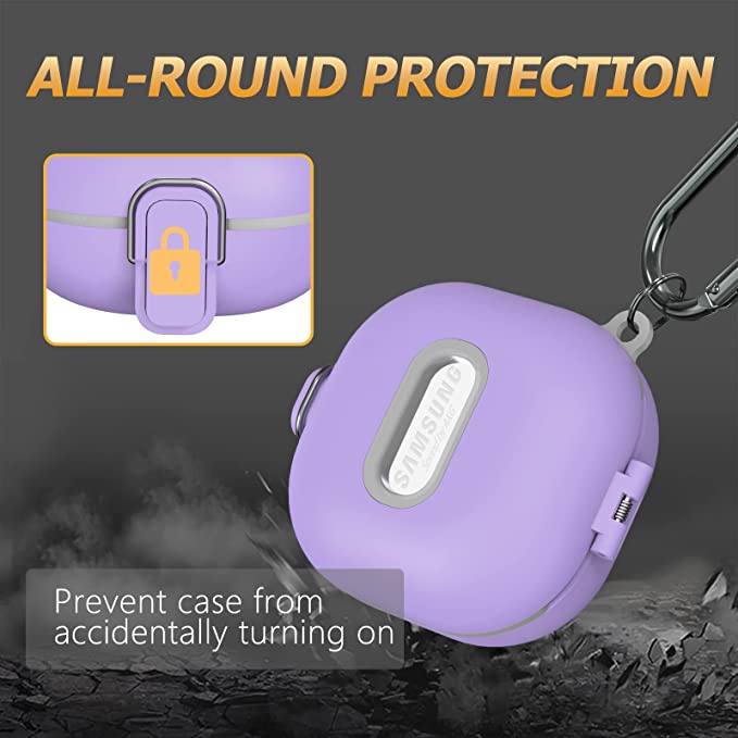 SAMSUNG Ốp Hộp Đựng Tai Nghe Nhét Tai Có Móc Khóa Chống Sốc Cho Galaxy Buds 2 Pro / Galaxy Buds Pro / Galaxy Buds 2